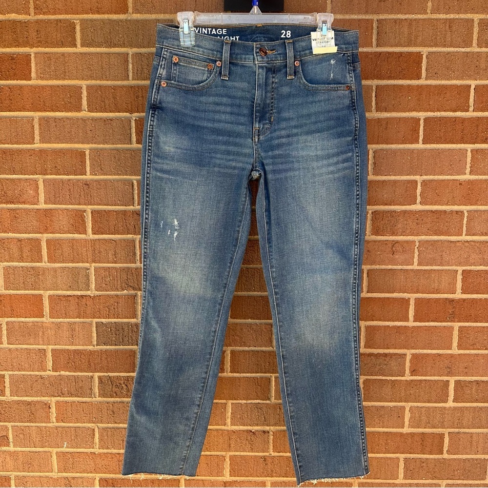 J. Crew 9" vintage slim-straight jean in Tilda wash Size 28 New - Picture 2 of 15